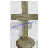 1364 Massarelli Concrete Wood Grain Cross 24"