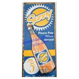 Sunny Brand Metal Sign 8x18.5"