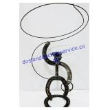 Metal Horseshoe Cowboy Decoration