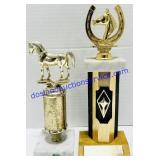 2 Horse Trophies