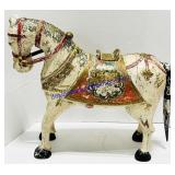 Vintage Wooden Hand Painted Indian Wedding Horse