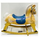 Vintage Plastic & Wood Childrenï¿½s Rocking Horse