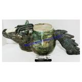 Large Homemade Ceramic Horse Planter