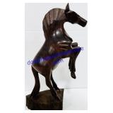 Carved Wooden Horse Decoration