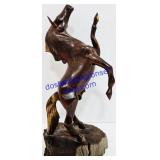 Carved Wooden Horse Decoration