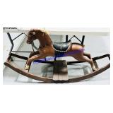Antique Childrenï¿½s Real Horse Hair Rocking Horse