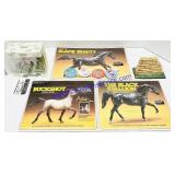 3 Breyer Box Tops, Breyer Ornament, 4 Breyerfest