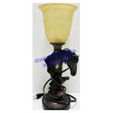Resin Glass Shade Small Bulb Horse Lamp
