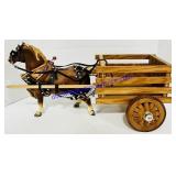 Breyer Traditional Brown Belgian Drawn Wooden Cart
