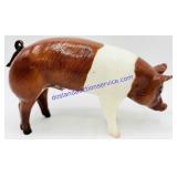 Breyer Glossy Red Saddleback Pig