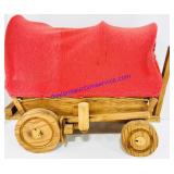 Wooden Light Up Wagon Decoration