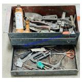 Toolbox w/ Putty Spreaders, Snips, Etc