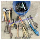 Pipe Wrenches, Hammers, Etc