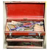 Metal Toolbox w/ Misc Tools