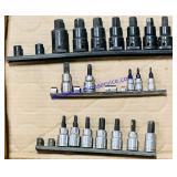 Lot of Socket Allen Wrenches & Torx Bits