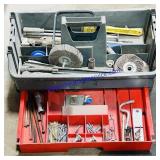 Plastic Toolbox w/ Misc Tools