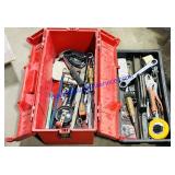 Plastic Toolbox w/ Misc Tools