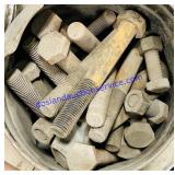Bucket of Large Nuts & Bolts
