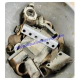 Bucket of Pipe Fittings, Etc