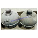 Pair of Antique Road Torches