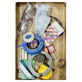 Tape, Safety Glasses, Tape Measure, Etc