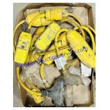 Lot of Three Way Plugs & Safety Breaker Switches