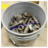 Bucket of Pipe Nipples & Fittings