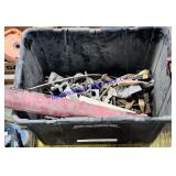 Tote of Misc Hardware & Empty Case