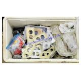 Igloo Cooler Full of Electrical Hardware