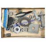 Lot of Nuts, Brushes, Etc