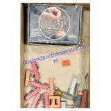 Lot of Screw Bits, Screwdrivers, Mini Torch