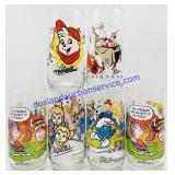 6 Collectable Glasses (McDonaldï¿½s, Coca-Cola,