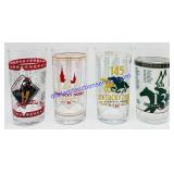 4 Collectable Kentucky Derby Glasses