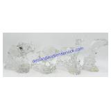4 Princess House 24% Lead Crystal Figures