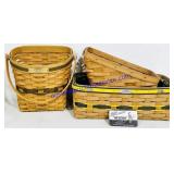 3 Longaberger Baskets