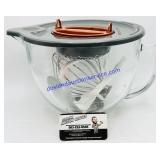 12 Cup Kitchen Aid Mixer Bowl & 3 Attachments