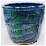 Large Signed Studio Pottery Flower Pot