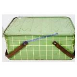 Metal Picnic Basket Tin