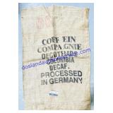 Large Colombian Coffee Beans Burlap Sack