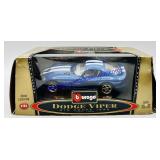 1/24 Scale Burago Dodge Viper GTS Coupe 1996
