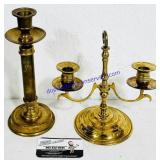 2 Brass Candle Stands