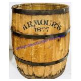 Armourï¿½s 1877 Wooden Antique Barrel 18x18x22ï¿½