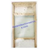 Antique Wood & Glass Washboard