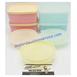 7 Vintage Small Tupperware Containers