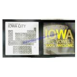 Pair of Framed 20x20ï¿½ Iowa Wall Arts