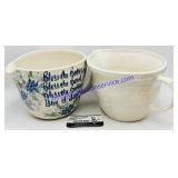 2 Ceramic Mixing Bowls