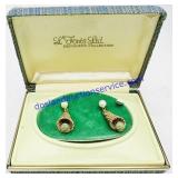 12 KT Gold Flake Lï¿½Fonts Earrings