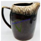Kathy Kale Brown Ceramic Art Deco Pitcher