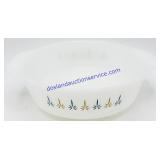 Fire-King Candle Glow Casserole Dish