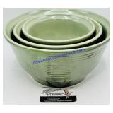 3 Pc Unbranded Stoneware Bowl Set